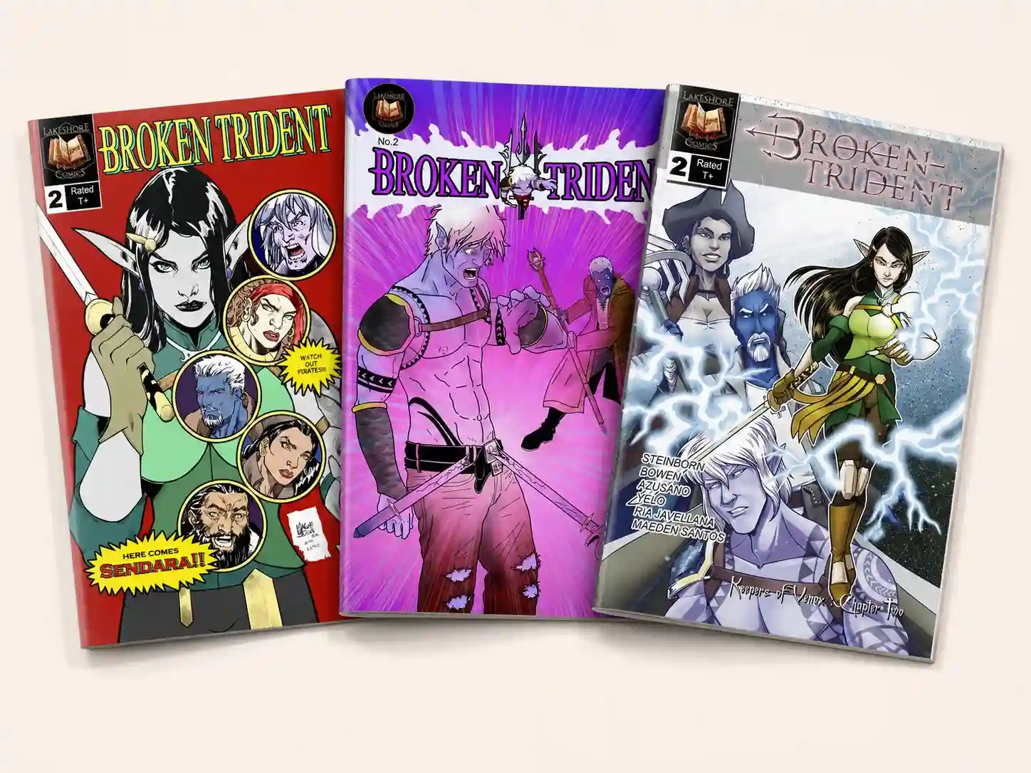 Broken Trident #2 Cover D, E, or F