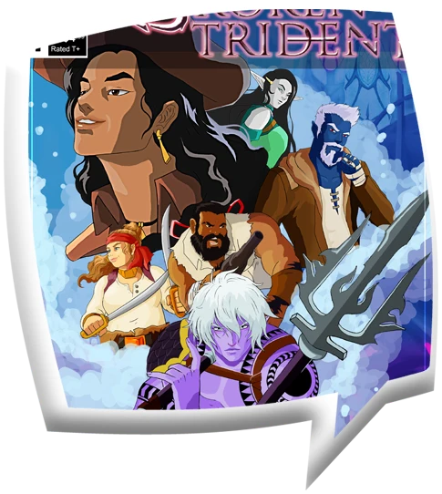 Broken Trident comic artwork